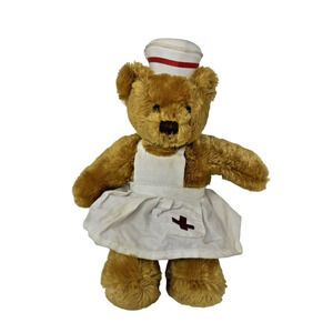 Vintage 2006 Plushland Nurse Bear March of Dimes Plush Used Please Read